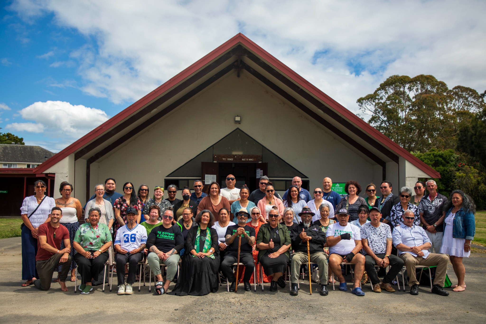 Whānau and community gathered together